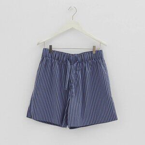 TEKLA Brown & Blue Drawstring Pyjama Shorts